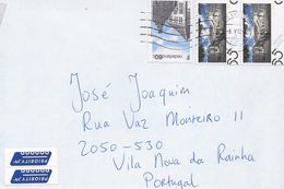 TIMBRES - STAMPS - LETTRE  POUR PORTUGAL AVEC CODE À BARRES - PAYS-BAS - NEDERLAND - TIMBRES DIVERS - Cartas & Documentos