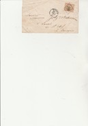 LETTRE AFFRANCHIE N° 28 B- OBLITERATION LOSANGE 580 - BOURGOIN  - ISERE -  1870 - 1849-1876: Klassieke Periode