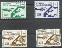 GRANDE BRETAGNE Idée Européenne. Europa, POST EUROPA MAIL DELIVERY 1971 **. MNH - Europese Gedachte