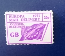 GRANDE BRETAGNE Idée Européenne. Europa, POST EUROPA MAIL DELIVERY 1971 Conseil De L'europe . **. MNH - European Ideas