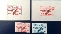 GRANDE BRETAGNE Idée Européenne. Europa, POST EUROPA MAIL DELIVERY 1971 Surchargée: LAST DAY POSTAL STRIKE **. MNH - Europäischer Gedanke