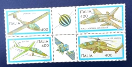 ITALIE, Avion, Avions, Hélicoptères,  Planeurs,  Plane. Yvert N° 1566/69** MNH - Vliegtuigen