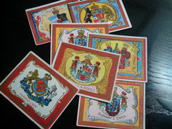 Old Cigarette Cards Lot (8) - N° 7 HELMAR Cards  Seal & Coat Arms Series - Reclame-artikelen