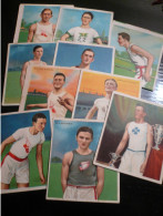 Sport Old Cigarette Cards Lot (10) - Mecca  N° 12  Champion Athlete Cards - Objets Publicitaires