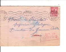 MAQUE POSTALE  TUNIS R.P  24 :04: 1941 - Covers & Documents