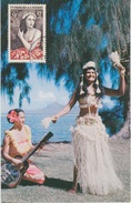 N° 203 (jeune Fille De Bora Bora) Sur Carte Maximum. Papeete - Andere-Oceanië