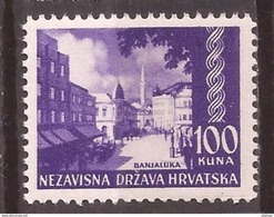 1941-43 VEDUTE BANJA LUKA MOSCHEA TURISMO NDH  HRVATSKA KROATIEN CROAZIA MNH - Mosques & Synagogues