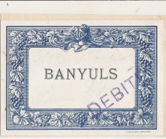 BAYULS  étiquette Ancienne (1930) Générique Imprimeur - Vino Rosso