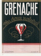 étiquette Générique Imprimeur - Grenache Vin Doux Naturel - - Rode Wijn