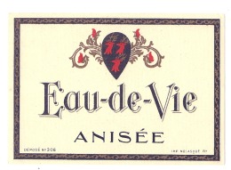 étiquette Générique Imprimeur - Eau De Vie Anisée - - Whisky