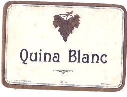 --- Modele Gébérique Imprimeur - QUINA BLANC - 1900/1930 - Whisky