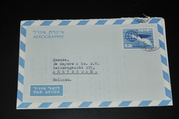 27- Aerogramme Israel To Amsterdam Holland - Covers & Documents