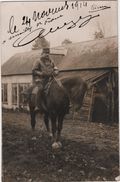 CARTE PHOTO 02 Neuilly Saint Front Cheval Infirmier Militaria Soldat De Saint Just D'Ardêche Nommé - Autres & Non Classés