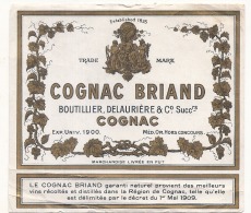 Cognac Briand -  Boutellier Delauriere  Successeurs - Whisky