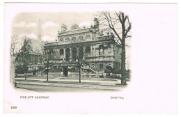 RB 1159 - Early Undivided Back Postcard - Fine Art Academy Bristol - Gloucestershire - Bristol