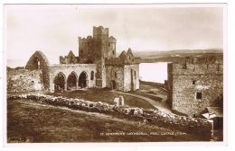 RB 1160 -  Real Photo Postcard - St Germain's Cathedral - Peel Castle Isle Of Man - Isla De Man