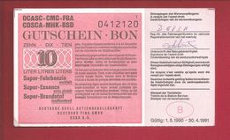 Tankcheque 10 Liter "Deutsche Shell" - [ 9] Collections