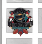 Pin´s  Sport   Baseball  ATLANTA, SUPER  BOWL  XXVIII  GEORGIA  DOME, N F L - Honkbal