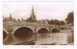 RB 1162 - Real Photo Postcard - Town Bridge Bedford - Bedfordshire - Bedford