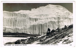 RB 1164 - Real Photo Postcard - Mt Kilimanjaro Crater Eternal Ice On Equator - Tanzania East Africa - Tansania