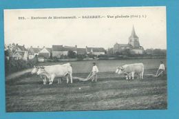 CPA 222 - Travaux Des Champs Labourage Charrue Boeufs SAZERET Env. De Montmarault 03 - Sonstige & Ohne Zuordnung