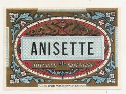 Superbe étiquette - Anisette Modele 34 - (point Colle Dos) - 1930 - Whisky