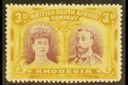 1910 3d Violet And Ochre, Double Head, SG 137, Very Fine Well Centered Mint. For More Images, Please Visit... - Sonstige & Ohne Zuordnung