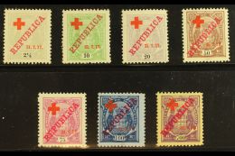 MOZAMBIQUE COMPANY 1917 Red Cross Overprints Complete Set (SG 189/95, Afinsa 107/13), Fine Mint, Very Fresh. (7... - Other & Unclassified