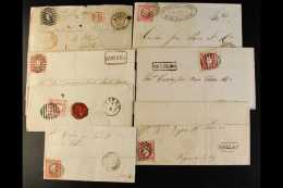 1867-71 POSTAL HISTORY HOARD Old-time Accumulation Of Entire Letters, Almost All Bearing 1867-70 Curved Label 25r... - Other & Unclassified