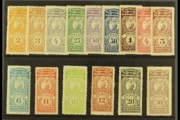 REVENUE STAMPS CONSULAR SERVICE 1900 (inscribed "Servicio Consular") Most Values To 30p (between Forbin 1 &... - Paraguay