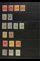 1915-1922 N.W. PACIFIC ISLANDS OVERPRINTS USED COLLECTION With 1915-16 KGV 1d (2 Different Shades), 4d And 5d; Roo... - Papua-Neuguinea