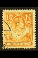 1941 1½d Yellow-brown, "Tick Bird" Flaw, SG 30b, Fine Cds Used.  For More Images, Please Visit... - Northern Rhodesia (...-1963)