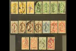 RAILWAY CHARGES 1925 Used Selection Of Local Railway Stamps With Different Station Name Overprints On Stock Cards,... - Altri & Non Classificati