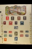 1852-1957 AMAZING ALL DIFFERENT COLLECTION An Attractive Mint And Used Collection On Over Thirty Hand Painted... - Other & Unclassified