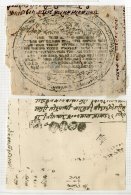 WWII PERIOD ENTIRES (1940 - 45) Two Fabulous Stampless Entires With Big Oval Cachets Of The Prime Minister &... - Nepal