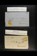 1856-1865 COVERS COLLECTION All With 1856 Or 1861 Stamps. Note Several Covers Bearing 1856 1r Yellows Or 2r Greens... - Mexico