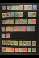 1910-52 ALL DIFFERENT MINT COLLECTION Presented On A Pair Of Stock Pages. Includes 1910 Range With Most Values To... - Mauritius (...-1967)