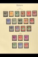 PENANG 1948-1957 COMPLETE VERY FINE MINT COLLECTION In Hingeless Mounts On Leaves, All Different, Inc 1948 Wedding... - Other & Unclassified