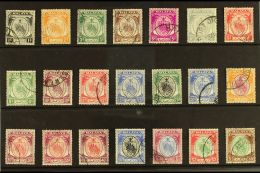 NEGRI SEMBILAN 1949-55 Definitives Complete Set, SG 42/62, Very Fine Used. (21 Stamps) For More Images, Please... - Sonstige & Ohne Zuordnung