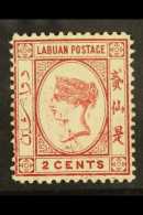 1892-93 2c Rose-lake (as SG 39) Showing Partial DOUBLE PRINTING With Part Of The Left Side And Corner Printed... - North Borneo (...-1963)