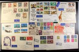 1953-1973 COVERS. Mostly Illustrated First Day Covers, Inc 1954 Pictorials Original Set Of 10 To £1 On Fdc,... - Vide