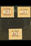 OFFICES IN CHINA - PEKING 1918 Postage Due Set , Sass S4, Superb Never Hinged Mint. (3 Stamps) For More Images,... - Sonstige & Ohne Zuordnung