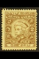 COCHIN 1948 2a Grey Brown, Die II, Keral Varma III, SG 109c, Fine And Fresh Mint. For More Images, Please Visit... - Sonstige & Ohne Zuordnung