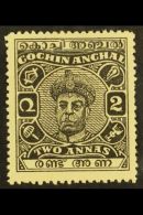 COCHIN 1946 2a Black, Ravi Varma, SG 107, Very Fine And Fresh Mint. For More Images, Please Visit... - Altri & Non Classificati