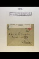 1912-1951 INCOMING MAIL. An Interesting Collection Of Covers On Leaves, Inc 1912 & 1919 Cards From Germany,... - Gibraltar