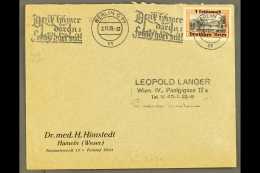 1939 OVERPRINTED ON DANZIG 1m On 1g Black And Orange, SG 716, On A Cover Tied By Forged Berlin Slogan Cancel. For... - Autres & Non Classés