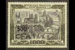 REUNION 1951 500f On 1000f Paris AIR, Yvert 51, Very Fine Never Hinged Mint. For More Images, Please Visit... - Sonstige & Ohne Zuordnung