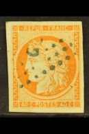 GUADELOUPE 1871 40c Orange, Ceres, Yv 13, Superb Used With Blue Dotted Lozenge "GPE" Cancel. For More Images,... - Altri & Non Classificati