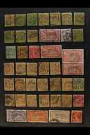 PERFINS 1860's-1950's Interesting Collection/accumulation Of Used Stamps With Various Commercial Perfins In A... - Other & Unclassified