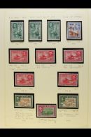 1937-1951 COMPLETE FINE MINT COLLECTION In Hingeless Mounts On Leaves, All Different, Inc 1938-55 Pictorials... - Fiji (...-1970)